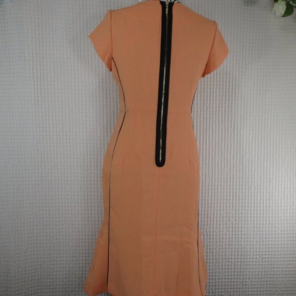 ELISE Orange Dress NWT Size Medium - Picture 10 of 10